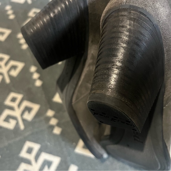 Paul Green Charcoal Suede Ankle Booties - Picture 11 of 11